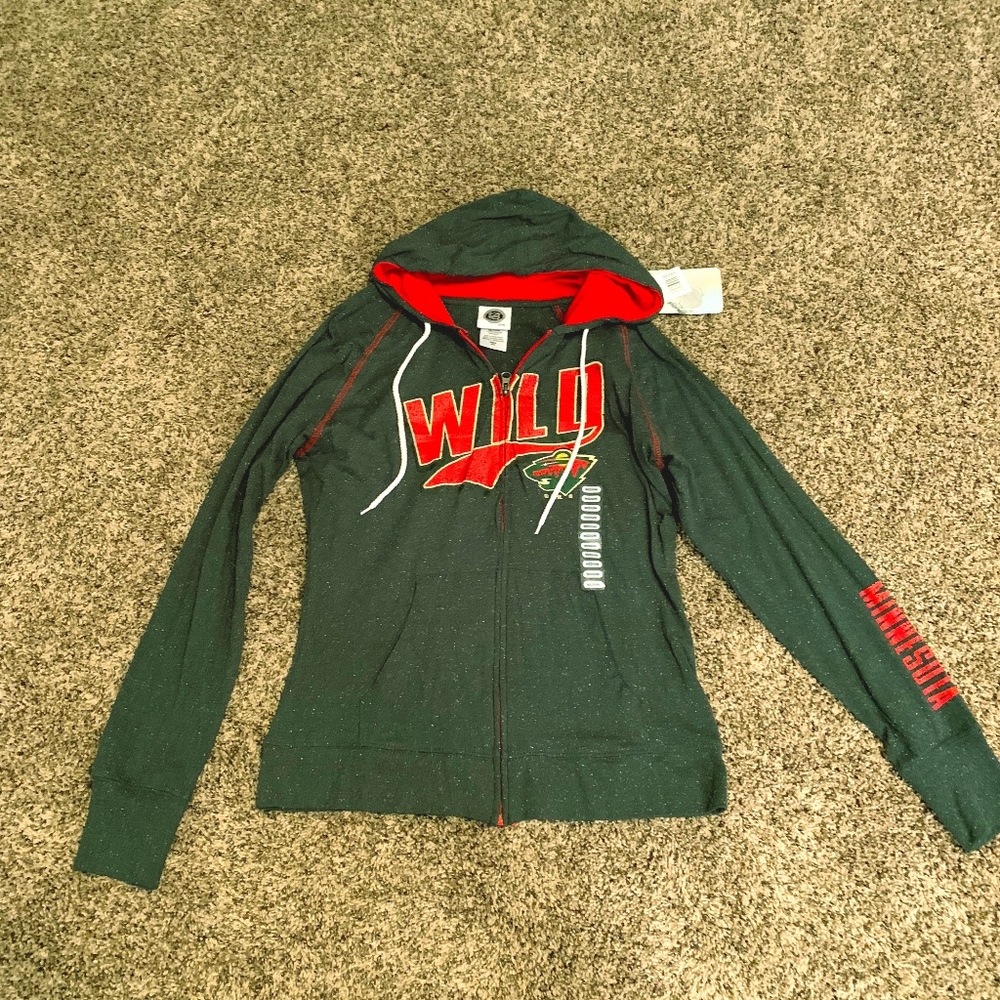 NWT Minnesota Wild Zip-up Hoodie